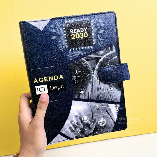 Buku Agenda Notebook Berbahan Kulit Jilid Binder Custom (3)