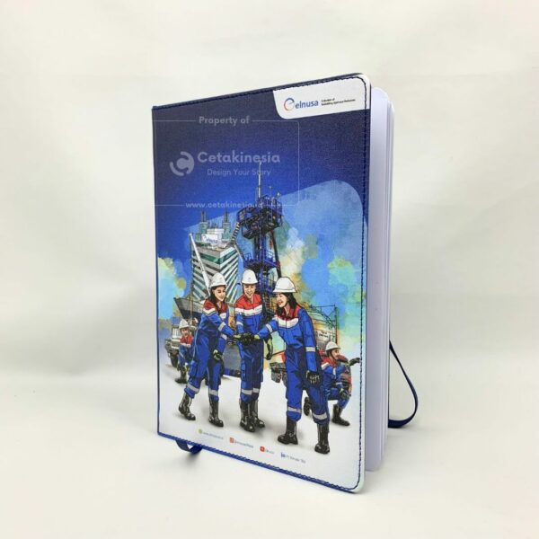 Notebook Agenda Kulit Dengan Pengunci Karet Cetakinesia (2)