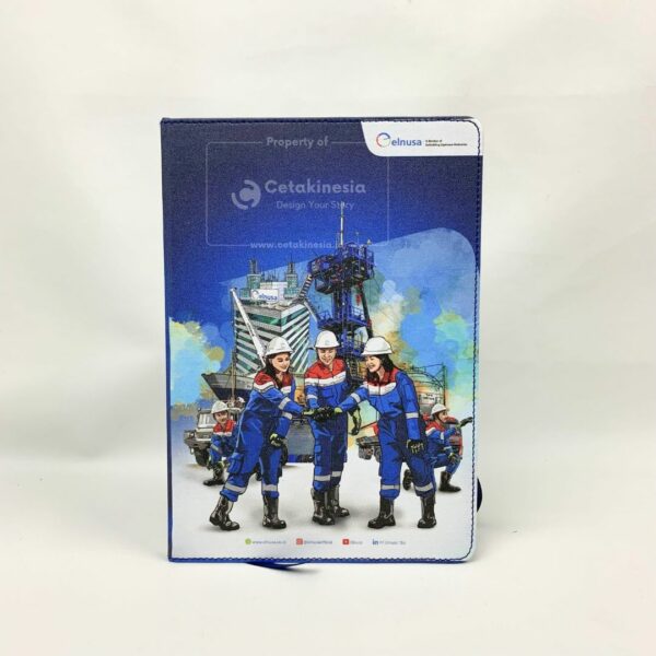 Notebook Agenda Kulit Dengan Pengunci Karet Cetakinesia (3)