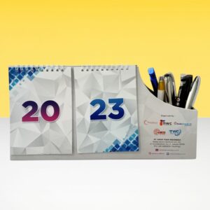 Kalender Meja Dengan Tempat Alat Tulis ATK Cetakinesia (1)